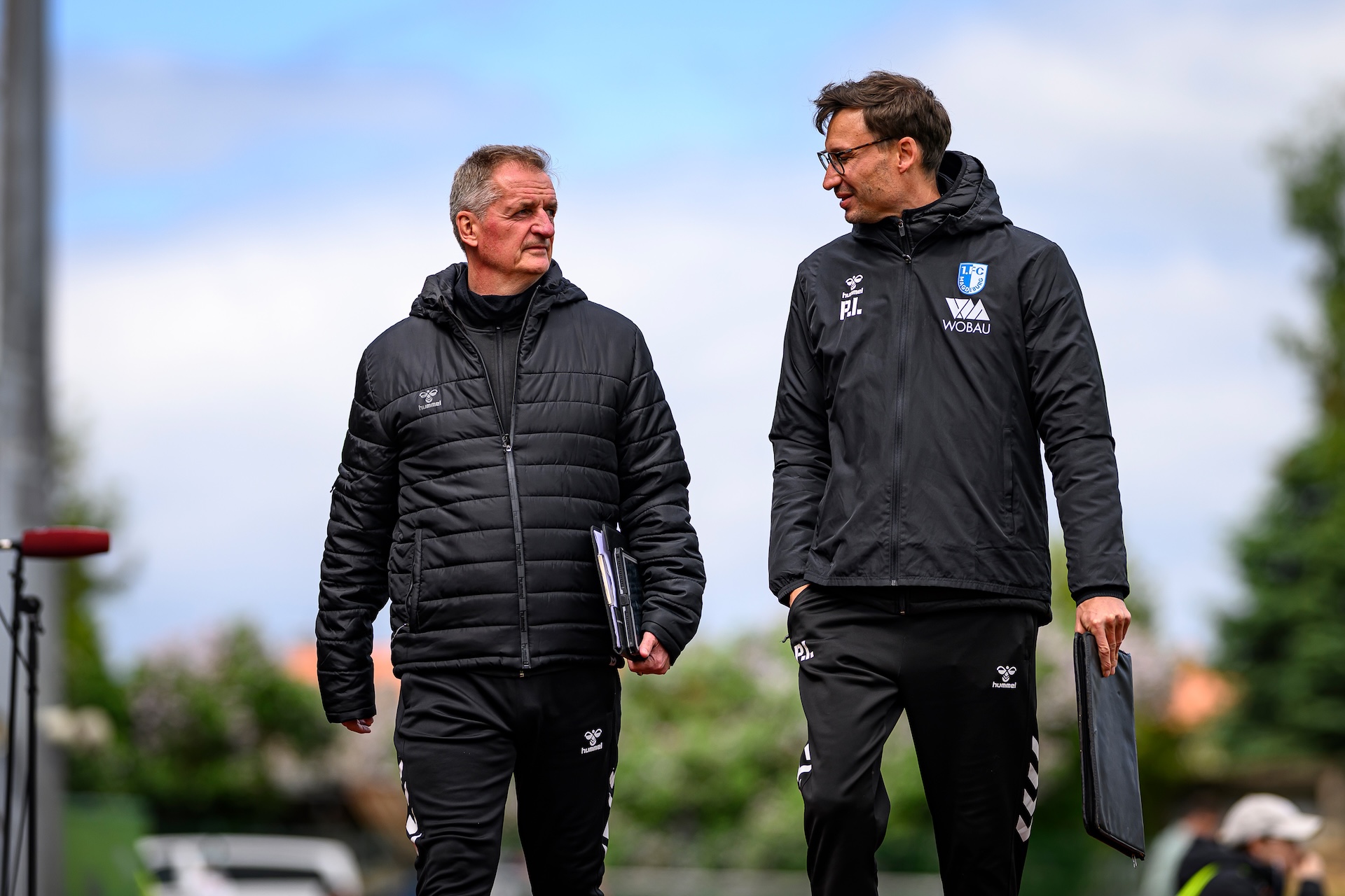 Interimsweise wird das U-23-Trainerduo Petrik Sander (links) und Pascal Ibold (rechts) im Verbund mit Co-Trainer Silvio Bankert sowie dem weiteren Staff übernehmen.