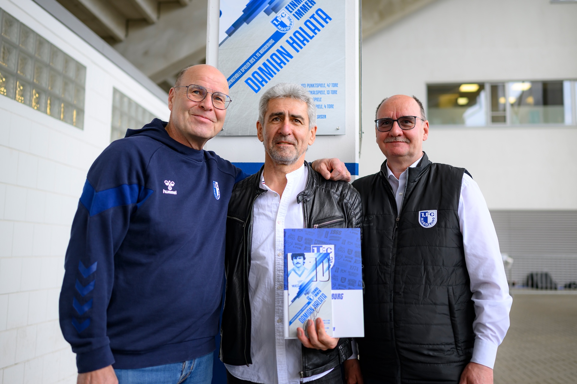 Damian Halata (Mitte) mit Dr. Jörg Biastoch (links) und Dr. Lutz Petermann.