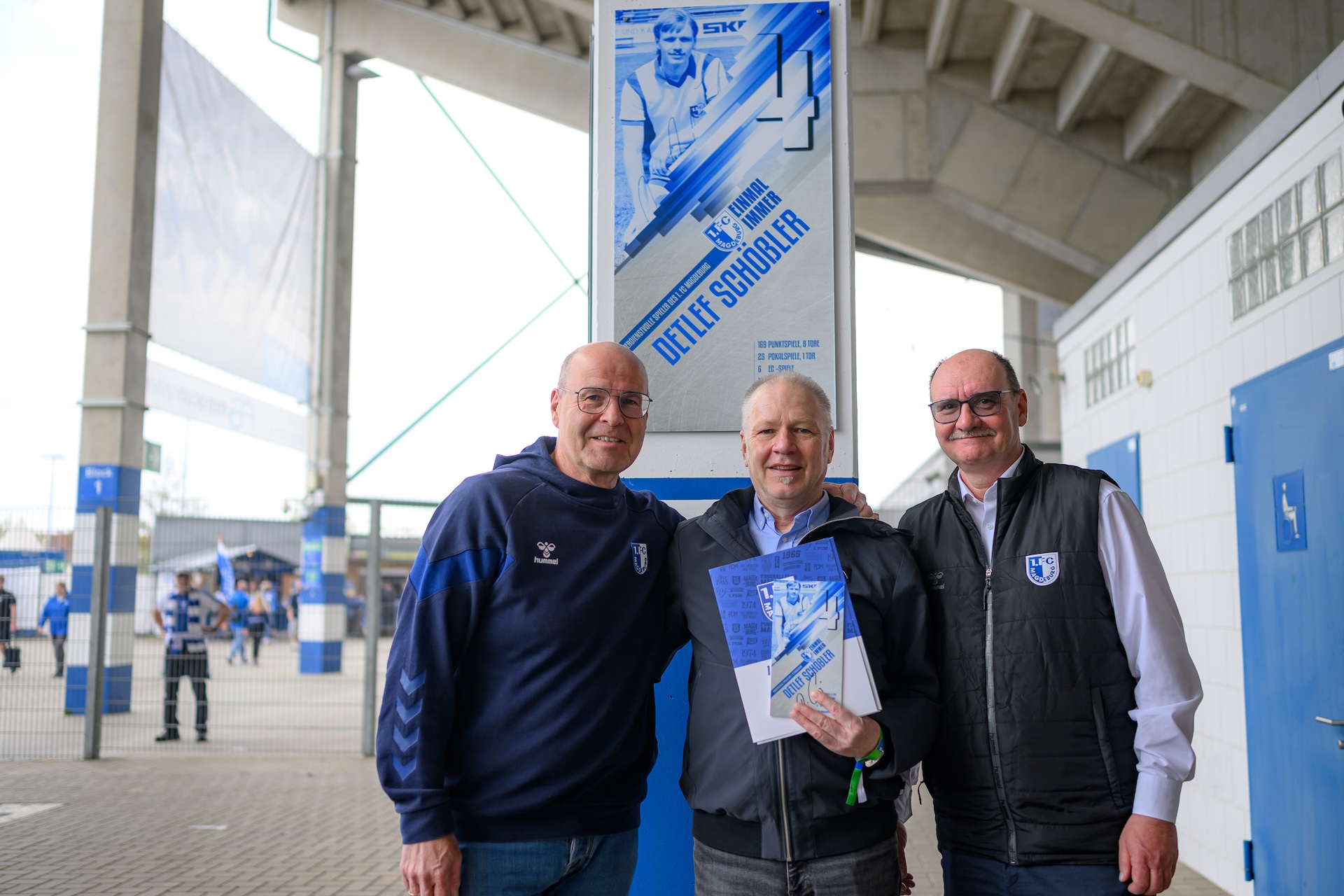 Detlef Schößler (Mitte) mit Dr. Jörg Biastoch (links) und Dr. Lutz Petermann.