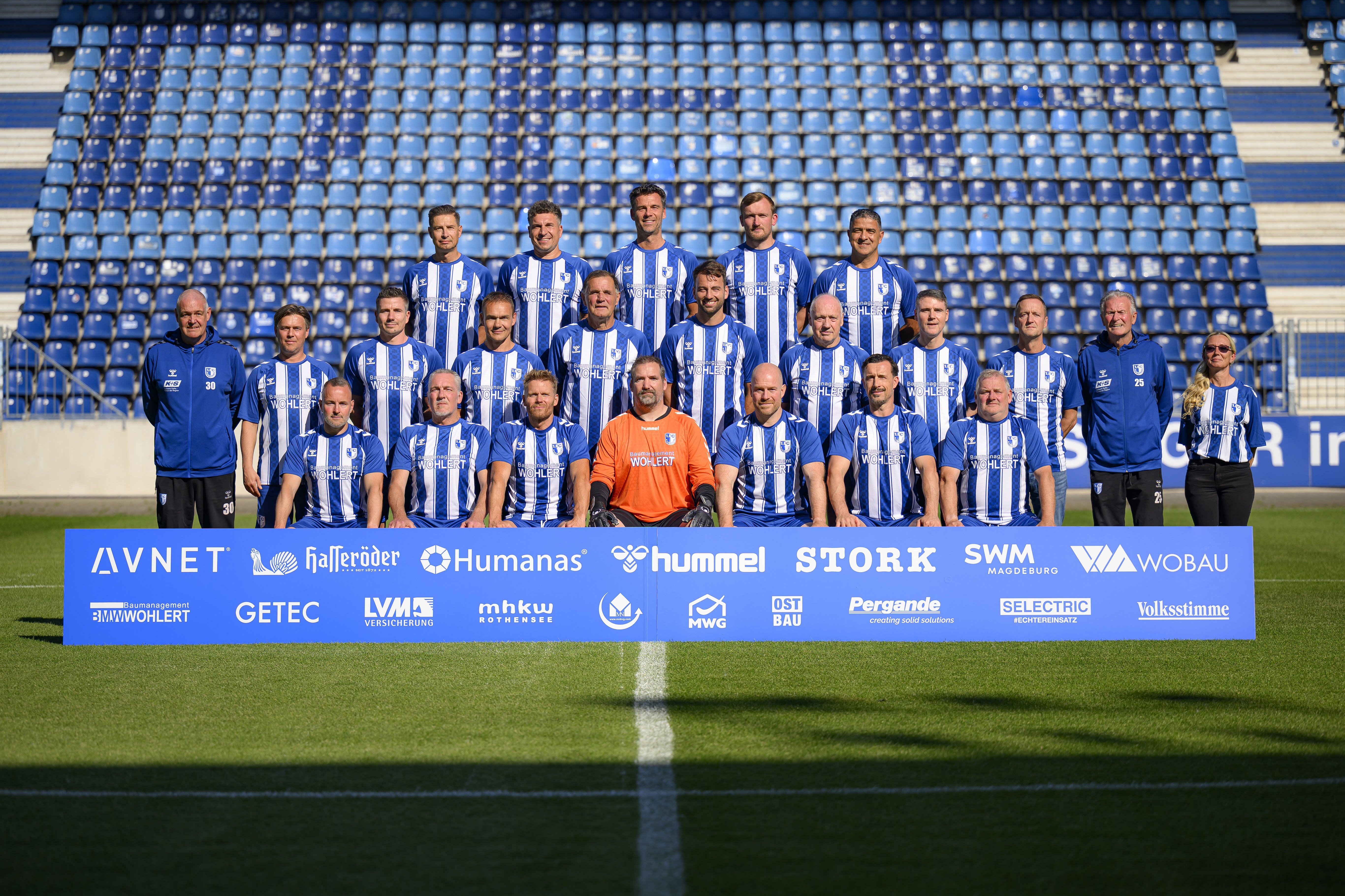 Traditionsmannschaft 1. FC Magdeburg – Foto: FCM / Norman Seidler
