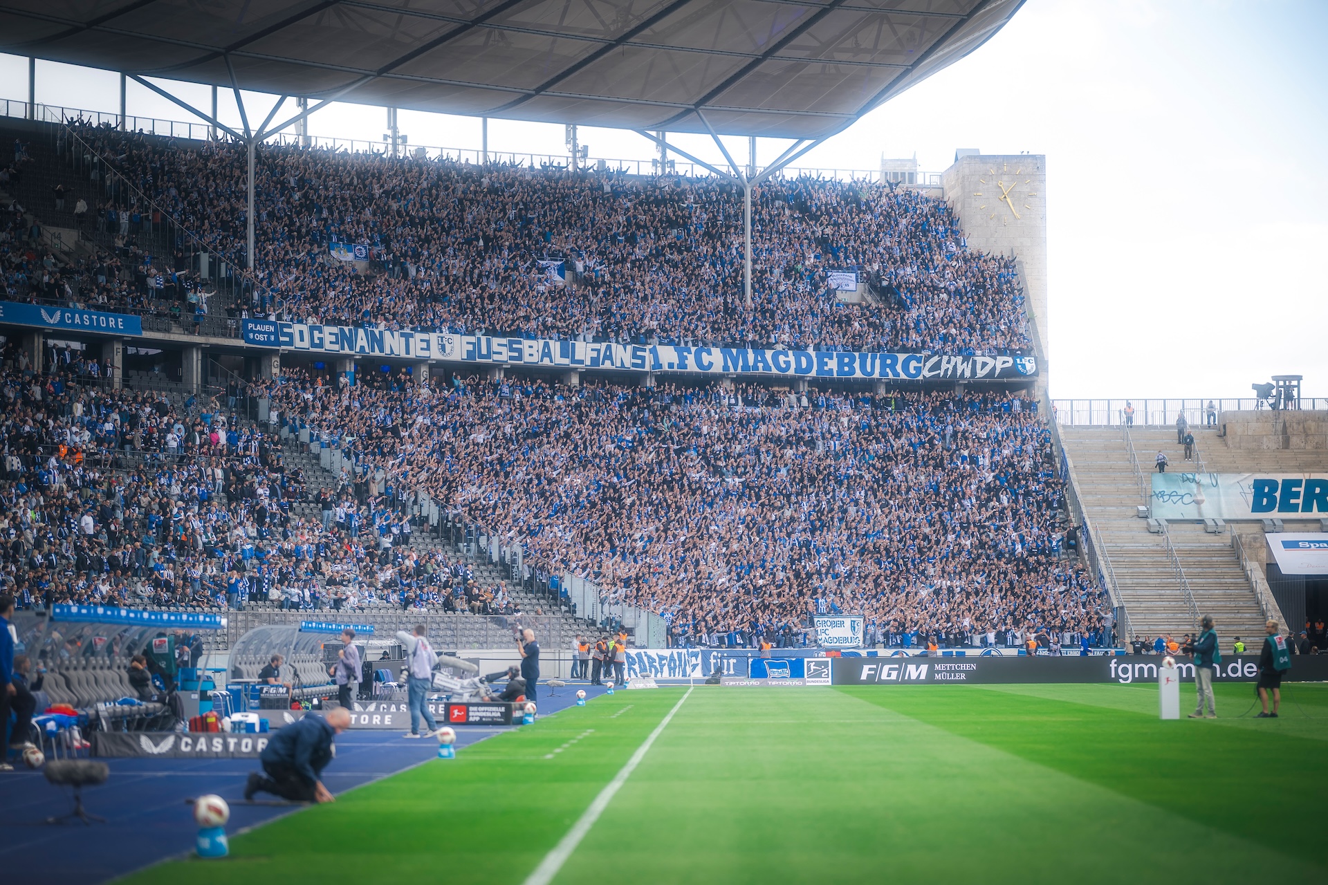 Die FCM-Fankurve in Berlin.