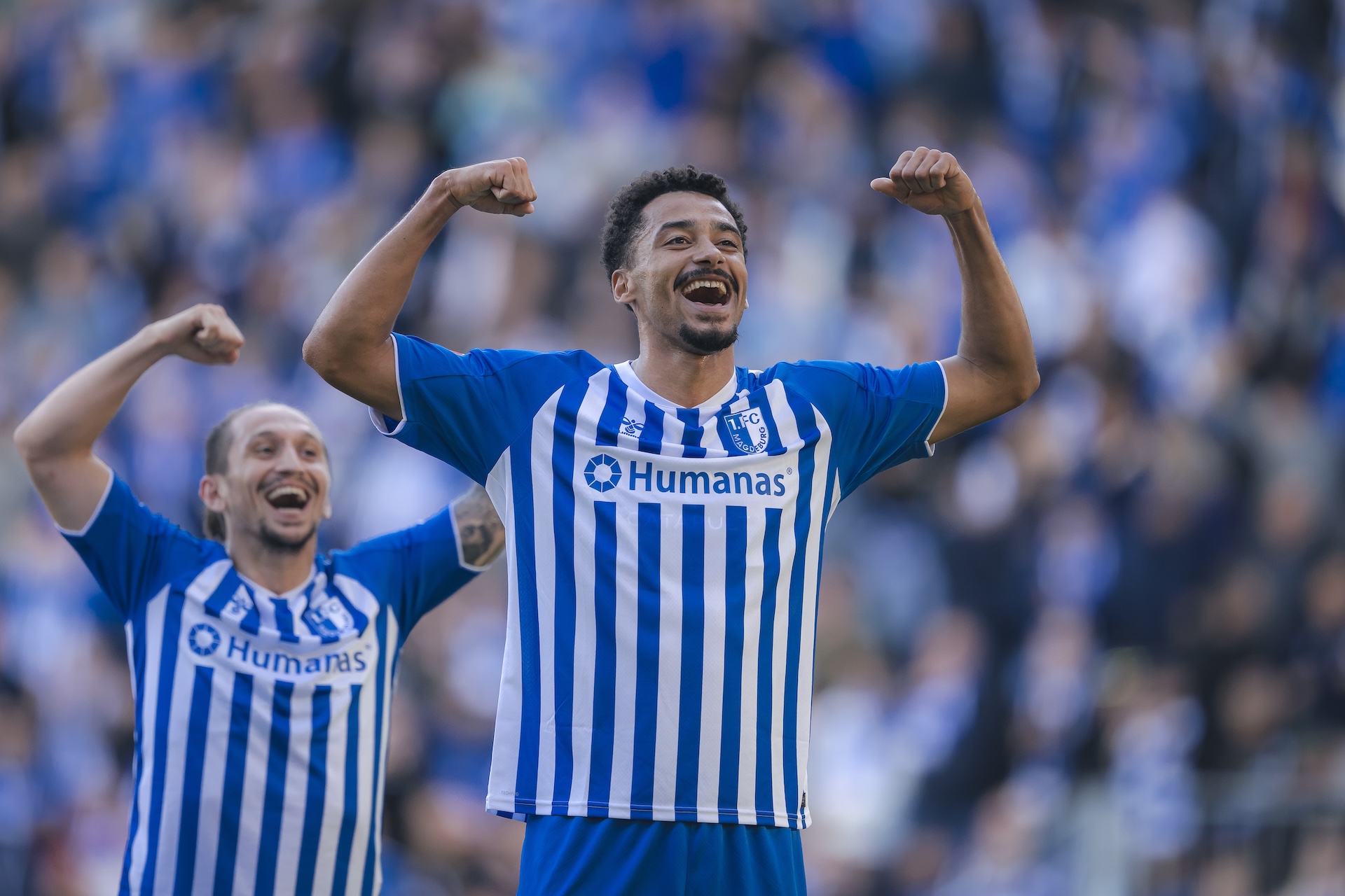 Emmanuel Iyoha erzielte gegen Hannover sein 5. Saisontor.