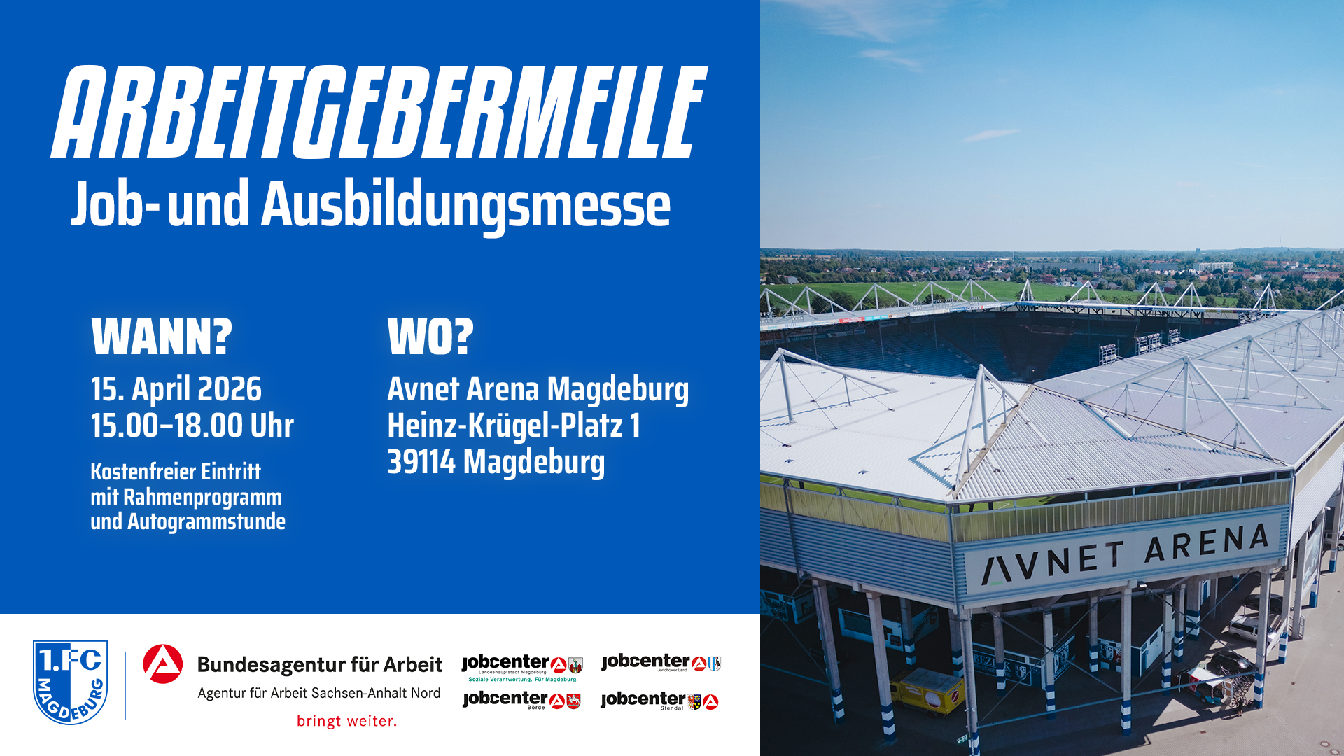 Arbeitgebermeile beim 1. FC Magdeburg