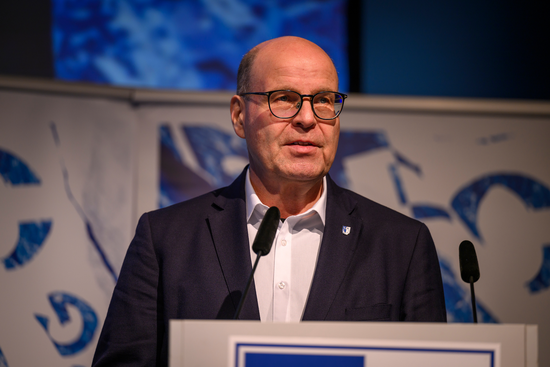 FCM-Präsident Dr. Jörg Biastoch auf der Mitgliederversammlung.