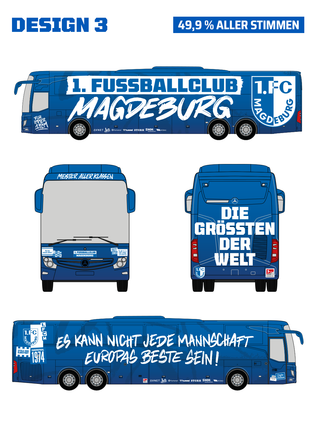 Das Design für unseren neuen Mannschaftsbus.