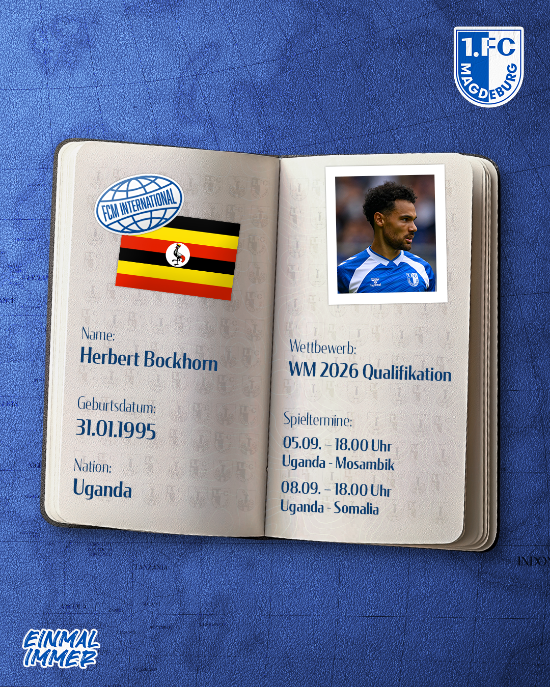 Herbert Bockhorn ist für Uganda nominiert worden.