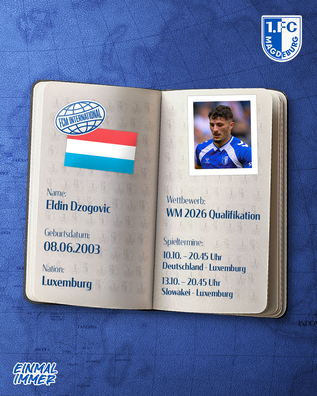 Eldin Dzogovic ist für Luxemburg nominiert worden.
