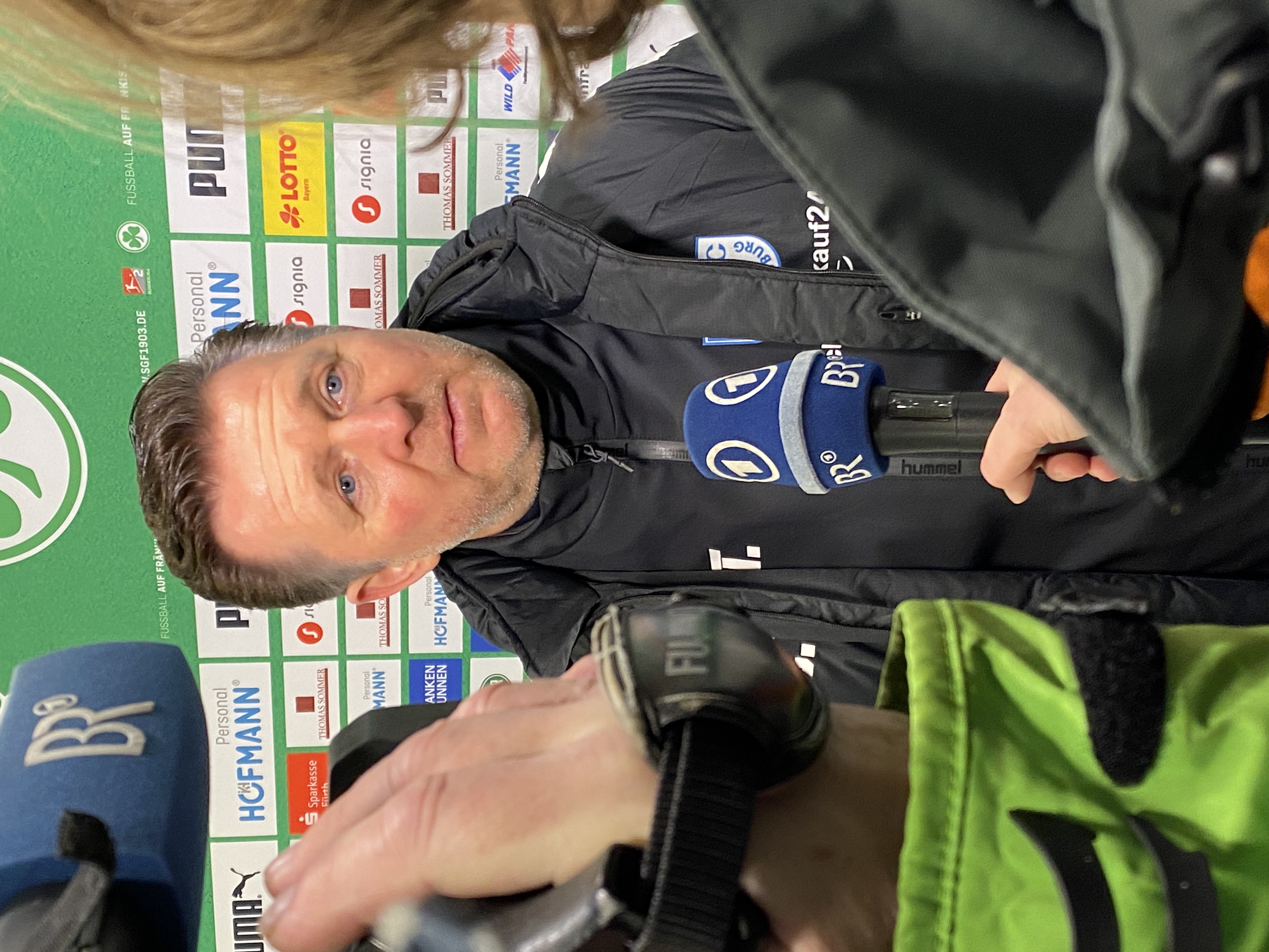 FCM-Cheftrainer Christian Titz sah seine Mannschaft nach der Pause klar verbessert. 